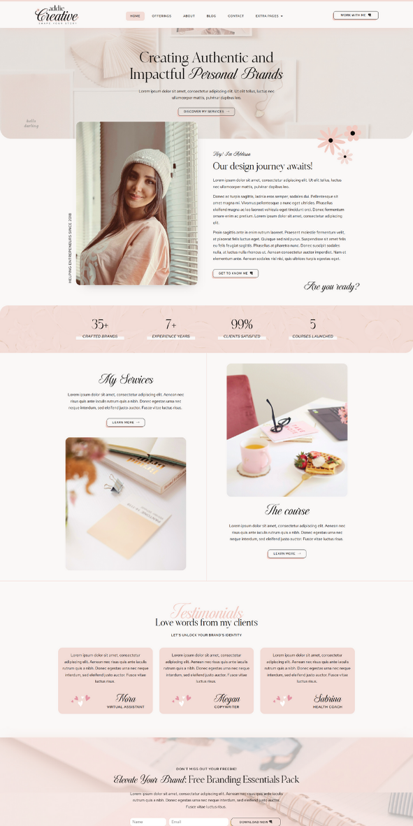 Addie-feminine-WordPress-element