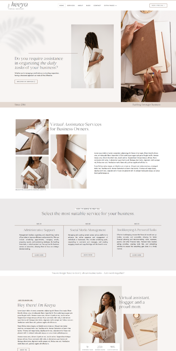 Keeya-feminine-wordpress-element